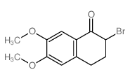 2-bromo-6,7-dimethoxy-tetralin-1-one结构式