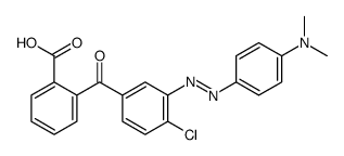 2-[4-chloro-3-[[4-(dimethylamino)phenyl]diazenyl]benzoyl]benzoic acid结构式