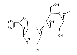 methyl 4,6-O-benzylidene-β-D-galactopyranosyl-(1,4)-β-D-glucopyranoside Structure