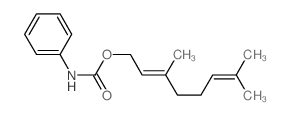 [(2E)-3,7-dimethylocta-2,6-dienyl] N-phenylcarbamate结构式