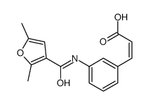 (E)-3-[3-[(2,5-dimethylfuran-3-carbonyl)amino]phenyl]prop-2-enoic acid结构式