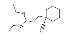 1-(3,3-diethoxypropyl)cyclohexanecarbonitrile Structure