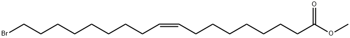 9-Octadecenoic acid, 18-bromo-, methyl ester, (9Z)- Structure