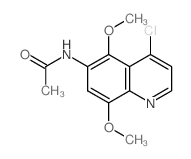 Acetamide,N-(4-chloro-5,8-dimethoxy-6-quinolinyl)- picture