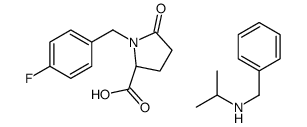 N-benzylpropan-2-amine,(2S)-1-[(4-fluorophenyl)methyl]-5-oxopyrrolidine-2-carboxylic acid结构式