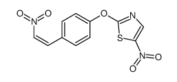 5-nitro-2-[4-(2-nitroethenyl)phenoxy]-1,3-thiazole结构式