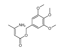 (3,4,5-trimethoxyphenyl)methyl 3-aminobut-2-enoate结构式