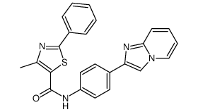 N-(4-imidazo[1,2-a]pyridin-2-ylphenyl)-4-methyl-2-phenyl-1,3-thiazole-5-carboxamide Structure