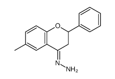 (6-methyl-2-phenyl-2,3-dihydrochromen-4-ylidene)hydrazine结构式