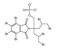 [4,5-dibromo-2-(2,3-dibromopropyl)-2-(4,5,6,7-tetrabromo-1,3-dioxoisoindol-2-yl)pentyl] phosphate Structure