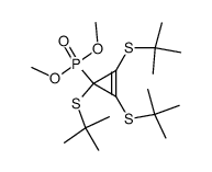 1,2,3-Tri(tert.butylthio)-1-dimethoxyphosphoryl-cyclopropen Structure