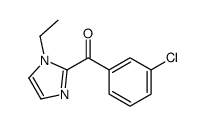 (3-chlorophenyl)-(1-ethylimidazol-2-yl)methanone Structure