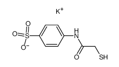 n-(2-mercaptoacetyl)sulfanilic acid potassium salt结构式