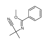 methyl N-(2-cyanopropan-2-yl)benzenecarboximidate结构式