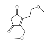 4-(2-methoxyethyl)-5-(methoxymethyl)cyclopent-4-ene-1,3-dione Structure