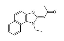 1-(1-ethylnaphtho[1,2-d]thiazol-2(1H)-ylidene)acetone Structure