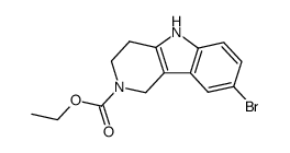 ethyl 8-bromo-1,3,4,5-tetrahydro-2H-pyrido[4,3-b]indole-2-carboxylate Structure