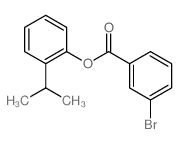 Benzoic acid, 3-bromo-,2-(1-methylethyl)phenyl ester picture