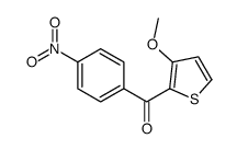 (3-methoxythiophen-2-yl)-(4-nitrophenyl)methanone结构式