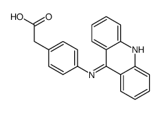 p-(Acridin-9-ylamino)phenylacetic acid结构式