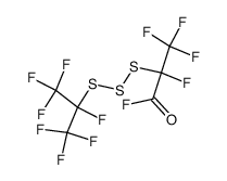 2,3,3,3-tetrafluoro-2-((perfluoropropan-2-yl)trisulfanyl)propanoyl fluoride Structure