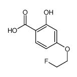 Benzoic acid, 4-(2-fluoroethoxy)-2-hydroxy- (9CI) Structure