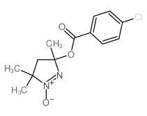 (3,5,5-trimethyl-1-oxido-4H-pyrazol-3-yl) 4-chlorobenzoate Structure