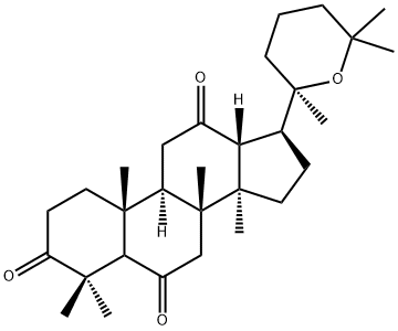 (20R)-20,25-Epoxy-5α-dammarane-3,6,12-trione structure