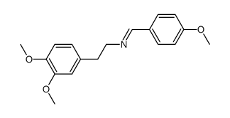 N-(4-methoxybenzylidene)-2-(3',4'-dimethoxyphenyl)ethylamine Structure