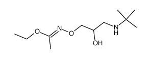 ethyl N-3-(tert-butylamino)-2-hydroxypropoxyacetimidate Structure