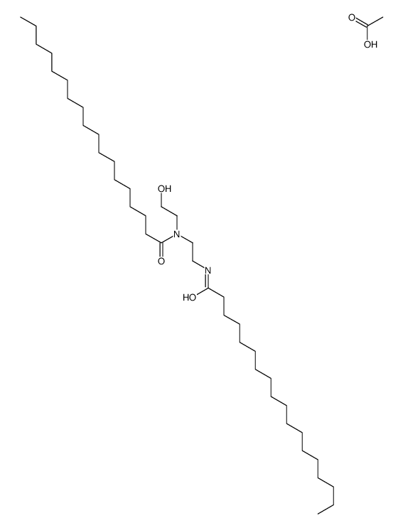 N-(2-hydroxyethyl)-N-[2-(stearoylamino)ethyl]stearamide monoacetate Structure