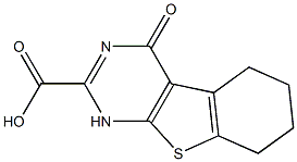 4-oxo-1,4,5,6,7,8-hexahydrobenzo[4,5]thieno[2,3-d]pyrimidine-2-carboxylic acid Structure