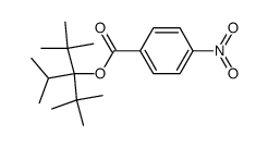 4-nitro-benzoic acid-(1,1-di-tert-butyl-2-methyl-propyl ester) Structure