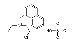 2-chloroethyl-ethyl-methyl-(naphthalen-1-ylmethyl)azanium,hydrogen sulfate Structure