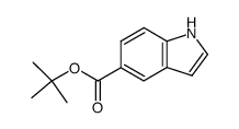 tert-butyl 1H-indole-5-caboxylate结构式