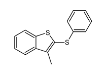 3-methyl-2-(phenylthio)benzo[b]thiophene结构式