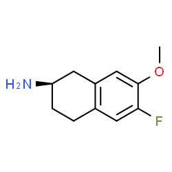 2-Naphthalenamine,6-fluoro-1,2,3,4-tetrahydro-7-methoxy-,(2R)-(9CI)结构式