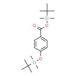 tert-Butyl(dimethyl)silyl 4-([tert-butyl(dimethyl)silyl]oxy)benzoate结构式