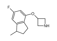 Azetidine, 3-[(6-fluoro-2,3-dihydro-1-methyl-1H-inden-4-yl)oxy]- (9CI) picture