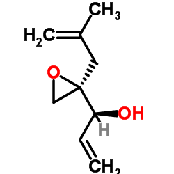 4,5-Anhydro-1,2-dideoxy-4-(2-methyl-2-propen-1-yl)-D-erythro-pent-1-enitol Structure