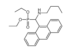 N-[anthracen-9-yl(diethoxyphosphoryl)methyl]butan-1-amine Structure