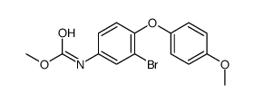 methyl N-[3-bromo-4-(4-methoxyphenoxy)phenyl]carbamate Structure