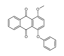 1-methoxy-4-phenoxy-anthraquinone Structure