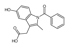 2-(1-benzoyl-5-hydroxy-2-methylindol-3-yl)acetic acid结构式