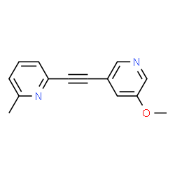 Pyridine,2-[(5-methoxy-3-pyridinyl)ethynyl]-6-methyl-(9CI)结构式