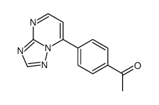 1-[4-([1,2,4]triazolo[1,5-a]pyrimidin-7-yl)phenyl]ethanone结构式