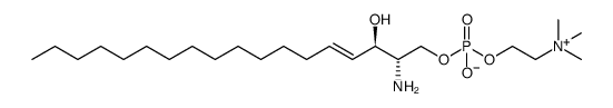 神经鞘氨醇磷酸胆碱结构式