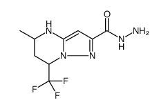 Pyrazolo[1,5-a]pyrimidine-2-carboxylic acid, 4,5,6,7-tetrahydro-5-methyl-7-(trifluoromethyl)-, hydrazide结构式