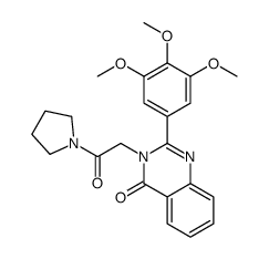 3-(2-oxo-2-pyrrolidin-1-ylethyl)-2-(3,4,5-trimethoxyphenyl)quinazolin-4-one Structure