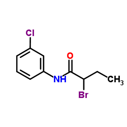 2-Bromo-N-(3-chlorophenyl)butanamide structure